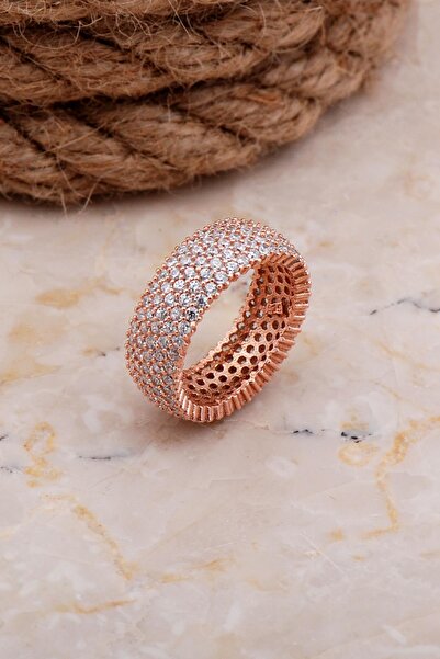 Sümer Telkari Tamtur Beş Sıra Rose Gümüş Yüzük 1093