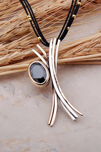 Sümer Telkari Oniks Taşlı Elişi Tasarım Gümüş Kolye 32