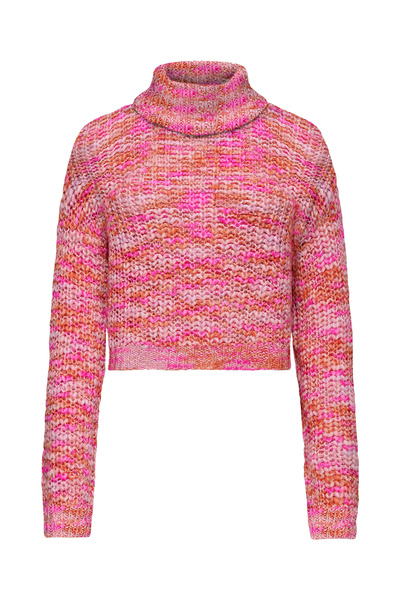 ONLY Fuchsia Onleloïse Turtleneck Long Sleeve Knitted Sweater 15327584