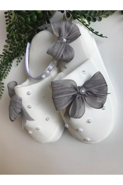 ALAZ TASARIM HOBİ Lohusa Crown Slippers Set