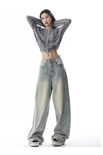 eyonnwear Y2K Recycled Baggy Pocket Jeans