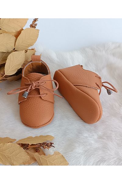Hodore Alfa Taba Genuine Leather Baby Loafers