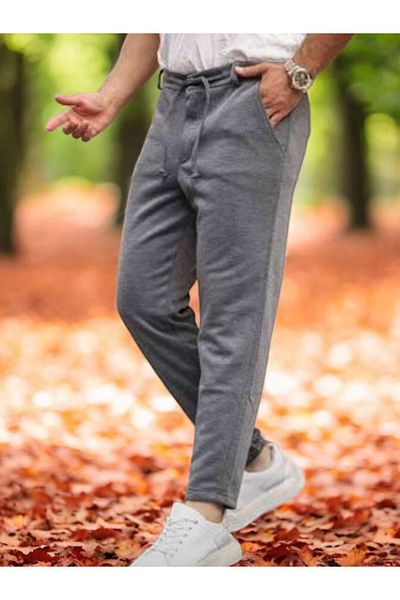 ÇEÇEN HOME Ανδρικό παντελόνι Jogger με διπλό πόδι King Pique