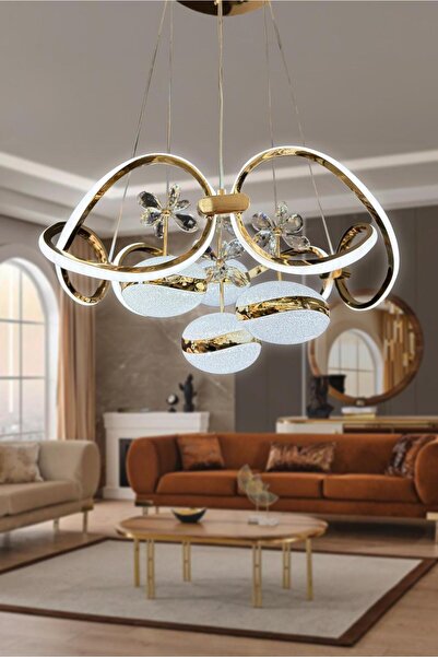 RSCOLLECTIONS Lucia 4 Top Modern Sarkıt (yüksek ışık gücü) Salon - Oturma Odası Led Avize