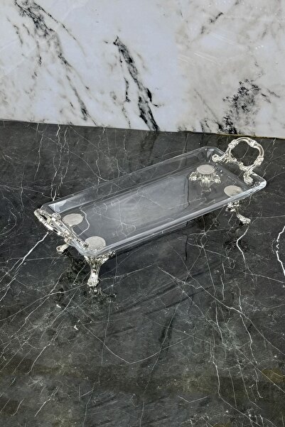 MAY HOME Glamour Ayaklı Sunumluk Tepsi & Ayaklı Lüx Sunum Servis Tabağı