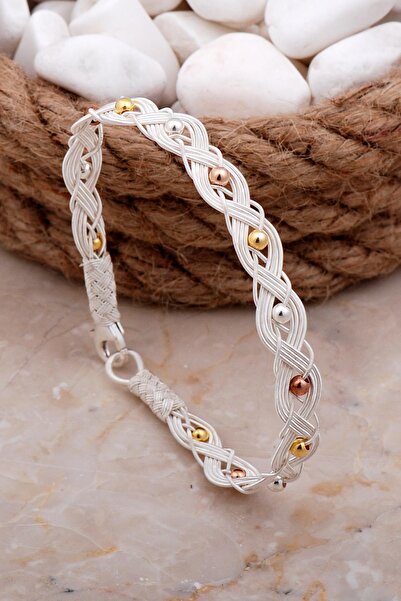 Sümer Telkari Kazaziye Elişi Toplu Gümüş Bileklik 4138