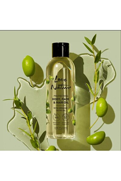 Oriflame Love Nature Protective Body, Face and Hair Oil Containing Organic Ol...