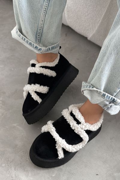 Shoebutik Plyšové tenisky Simba Black Banded