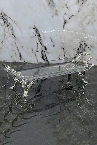 MAY HOME Glamour Ayaklı Sunumluk Tepsi & Ayaklı Lüx Sunum Servis Tabağı