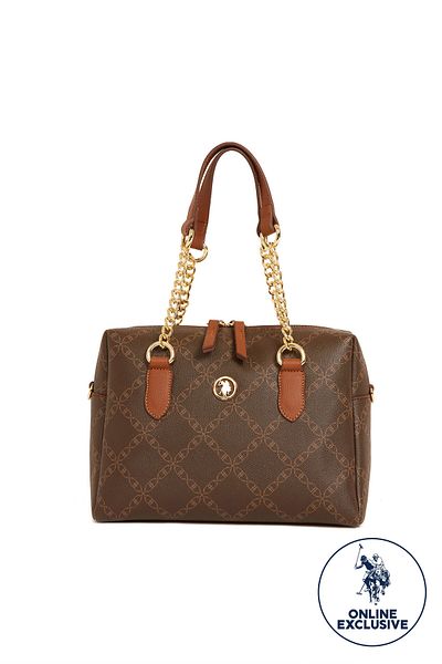 U.S. Polo Assn. Geantă de umăr pentru femei maro-brun Us8099 Online Exclusive