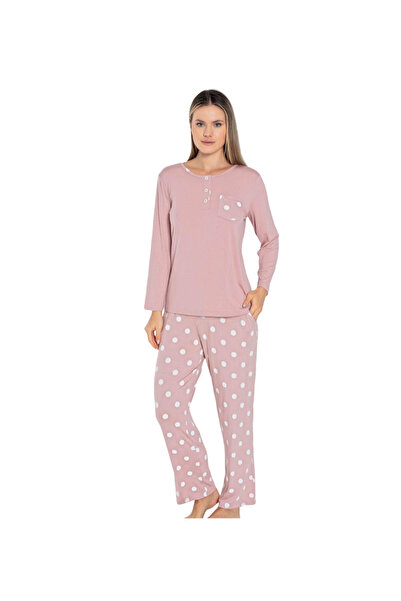Olivera Women's Long Sleeve Pajamas Set - Dfn1853