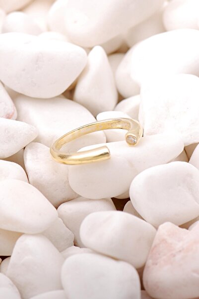 Sümer Telkari Çift Başlıklı Tasarım Altın Yaldızlı Gümüş Yüzük 3512