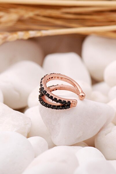 Sümer Telkari Tasarım Rose Gümüş Kıkırdak Küpe 5555