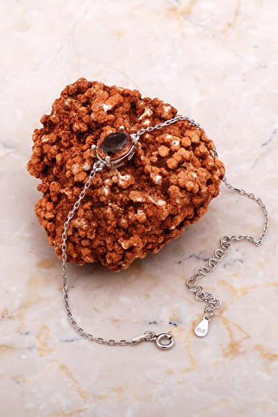 Sümer Telkari Renk Değiştiren Sultan Taşlı Rodyumlu Gümüş Bileklik 4177