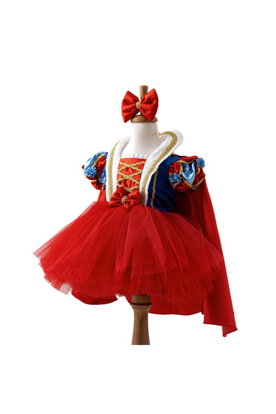 Costumes Club El Yapımı Pamuk Prenses Kostümü Taç Hediyeli - Kız Çocuk Parti ...