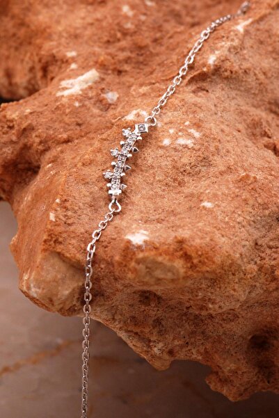 Sümer Telkari Ritim Tasarım Mini Rodyumlu Gümüş Bileklik 4635