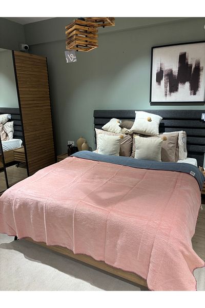 Sesli Bohemhouse Double-Sided Cotton Blanket - Soft and Thick, 200X220Cm, 2000Gr