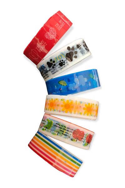 Polin Cheerful Tapes Mixed Pattern 6 Pack