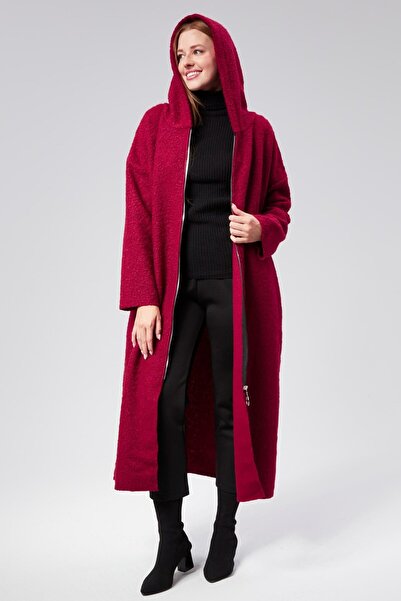 Ranasubaşı معطف تيدي بوكلت باللون الأحمر