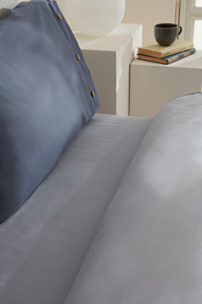Karaca Home Double Indigo Duvet Cover Set - 100% Cotton Base