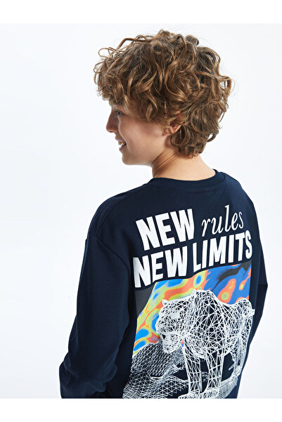 LC Waikiki LW - Φούτερ με λαιμόκοψη ποδηλάτου για αγόρια, χοντρό και ζεστό