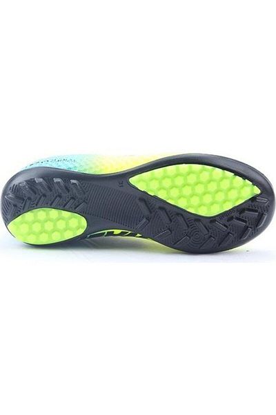 Walked 401-23 حذاء كرة قدم للأولاد Astroturf 28-32 أصفر فيروزي