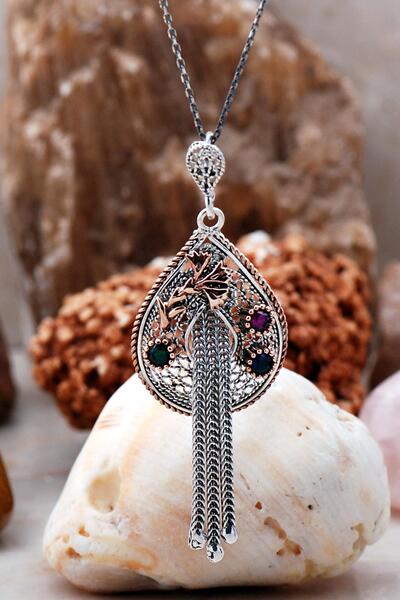 Sümer Telkari Telkari İşlemeli Salantılı Gümüş Kolye 6778