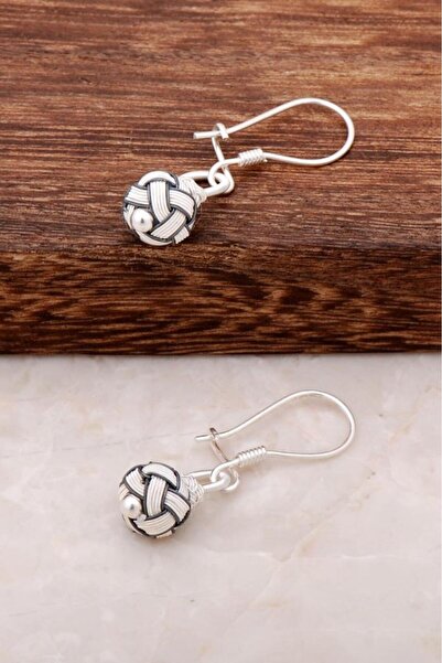 Sümer Telkari Kazaziye Işlemeli Elişi Gümüş Küpe 4233