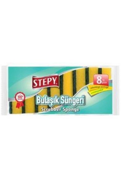 STEPY Set of 8 Flat Dish Sponges