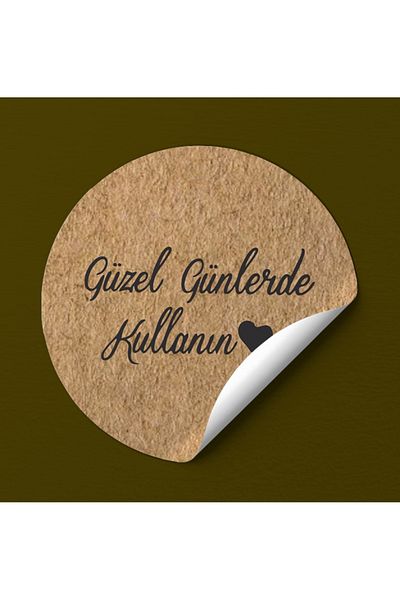 EcoNest 5 Kinds of Stickers - Coated Round Cut, Use for Beautiful Occasions, Total 60 Pieces 3.7cm