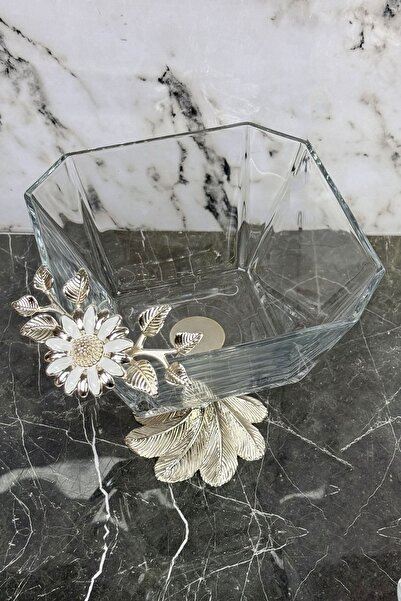 MAY HOME Papatya Glass Bowl Plate Serving Set & Candy Footed Plate Bowl Set