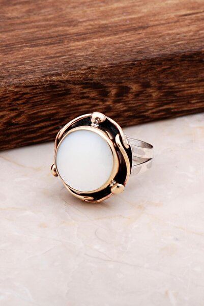 Sümer Telkari Sedef El Yapımı Gümüş Tasarım Yüzük 2996