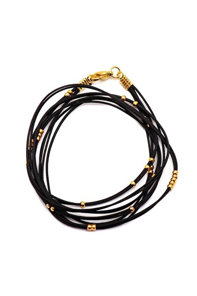 Sümer Telkari Altın Yaldızlı İthal İp Kolye 29