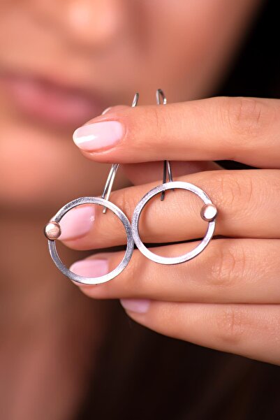 Sümer Telkari Kaos Tasarım Elişi Gümüş Küpe 4039