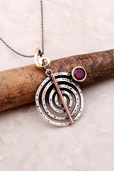 Sümer Telkari Sarma Elişi Tasarım Gümüş Kolye 7199