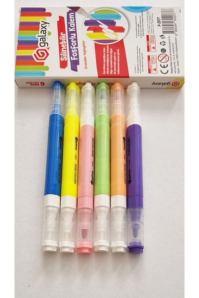 Modellino Galaxy Highlighter with 6 Erasable Double Tips