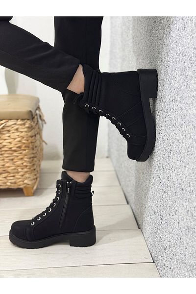 Wickers 2157 Wickers-2 Cizme impermeabile din nubuc negru