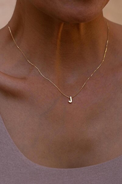 Bayar Gold 14 Ayar Altın J Harf Kolye