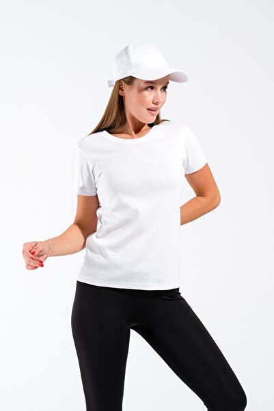 Signature Style 724103_Γυναικείο μπλουζάκι με λαιμόκοψη, ελαστικό κοντομάνικο μπλουζάκι - 100% βαμβάκι Badi