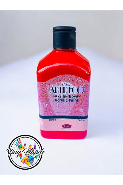 tiny hands Artdeco Akrilik Boya 500ml Kırmızı Akrilik Boya - EN71-3 Kırmızı A...