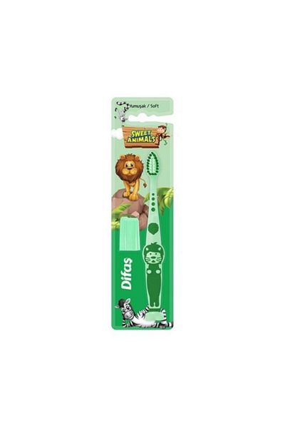 Difaş DİFAŞ Sweet Animals Children's Toothbrush Green