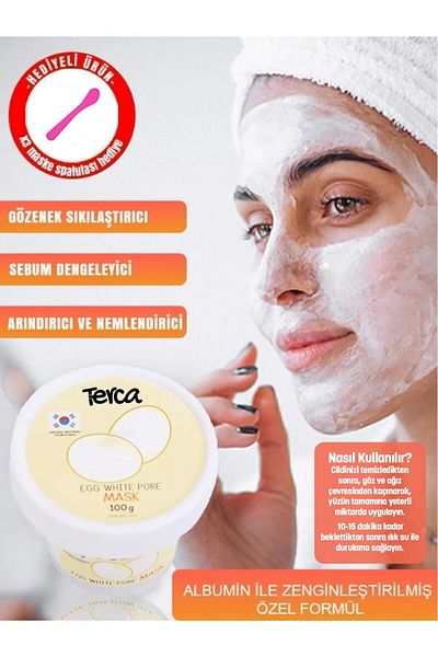 Terca Ocn Egg Wash Off Soft Scrub - Egg White Mask Pore Firming