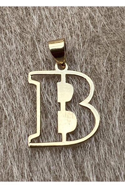 Bayar Gold 14 Ayar Altın B Harf Soft Kolye Ucu