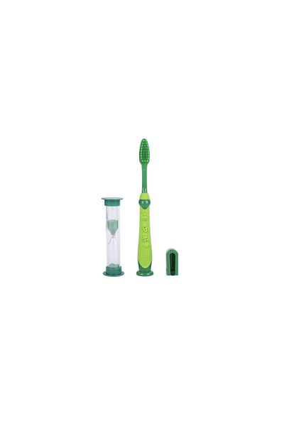 Difaş Children's Toothbrush Friendly Soft/Soft Green with Hourglass