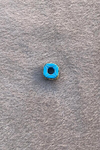 Bayar Gold Altın Mavi Kar Tanesi Büyük Boy Telkari Boncuk