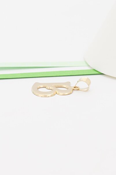 Bayar Gold 14 Ayar Altın B Harf Şirin Kolye Ucu