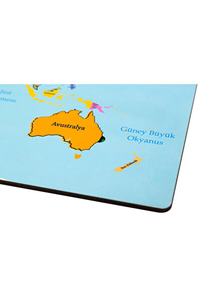 Akıllı Karınca Ahşap Dünya Haritası Puzzle Eğitici Ahşap Set Ahşap Puzzle Ahşap Oyuncak