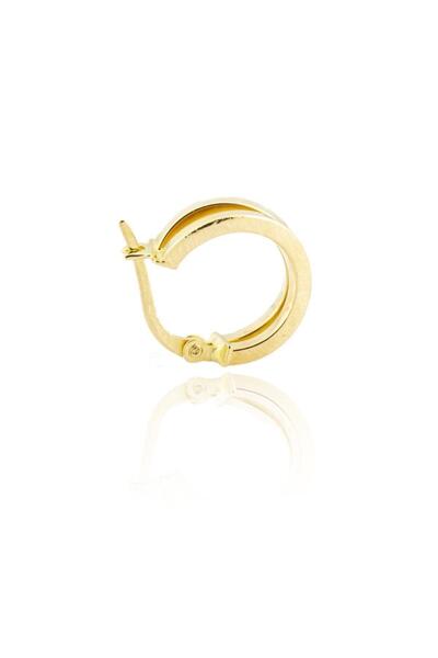 Bayar Gold 14 Ayar Altın Mini Ayrık Halka Küpe