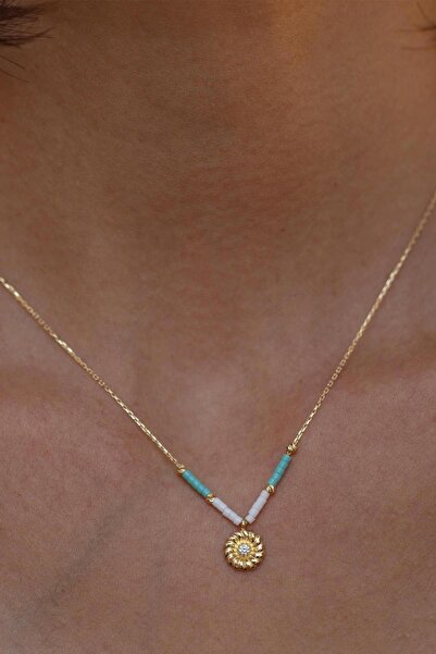 Bayar Gold 14 Ayar Altın Alaçatı Papatya Kolye