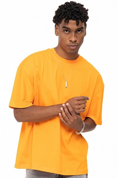 WATCHOFROYAL Помаранчева оверсайз базова кофта з капюшоном